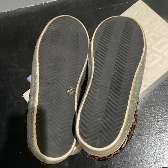 AUTHENTIC GOLDEN GOOSE Leopard-print Calf Hair Sneakers Size 39 - Picture 4 of 5